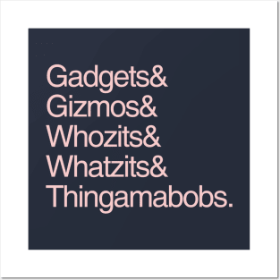 Gadgets and Gizmos Millennial Pink Posters and Art